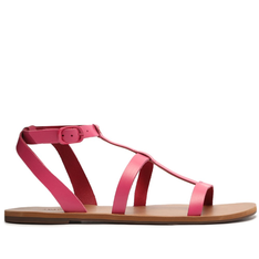 Sandália Rasteira Gladiadora Rosa Pink Anacapri Allana Couro