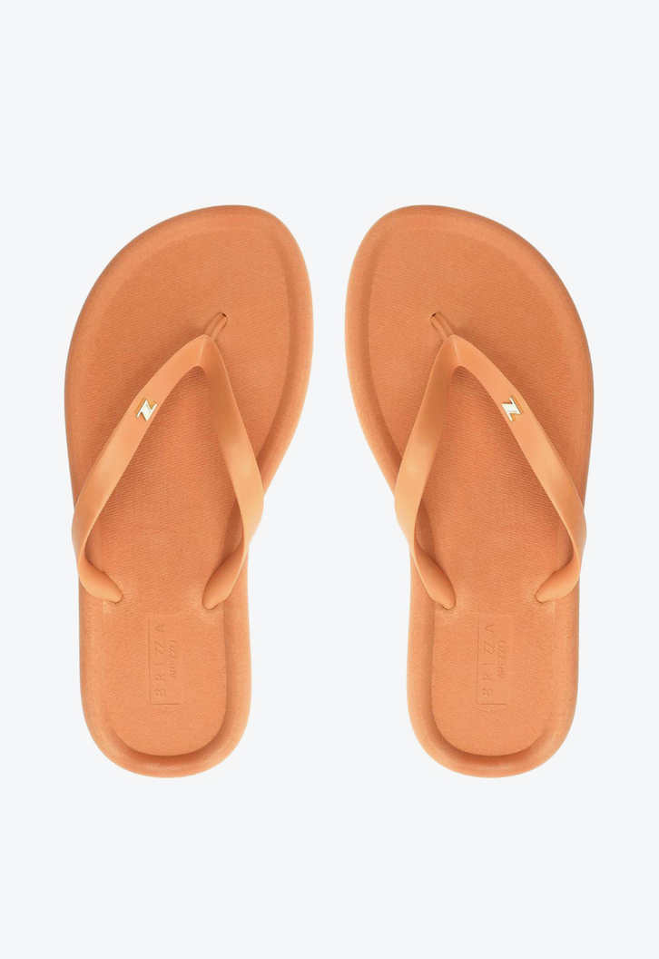 Chinelo De Dedo Laranja Bold Brizza