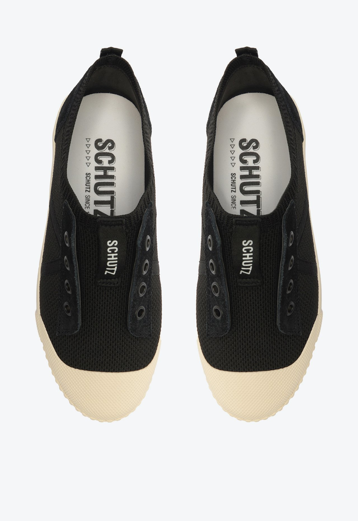 Tênis Preto Schutz Sem Cadarço Smash Tecido | ZZ MALL