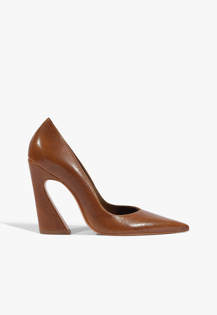 Scarpin Schutz Lexi Couro Marrom