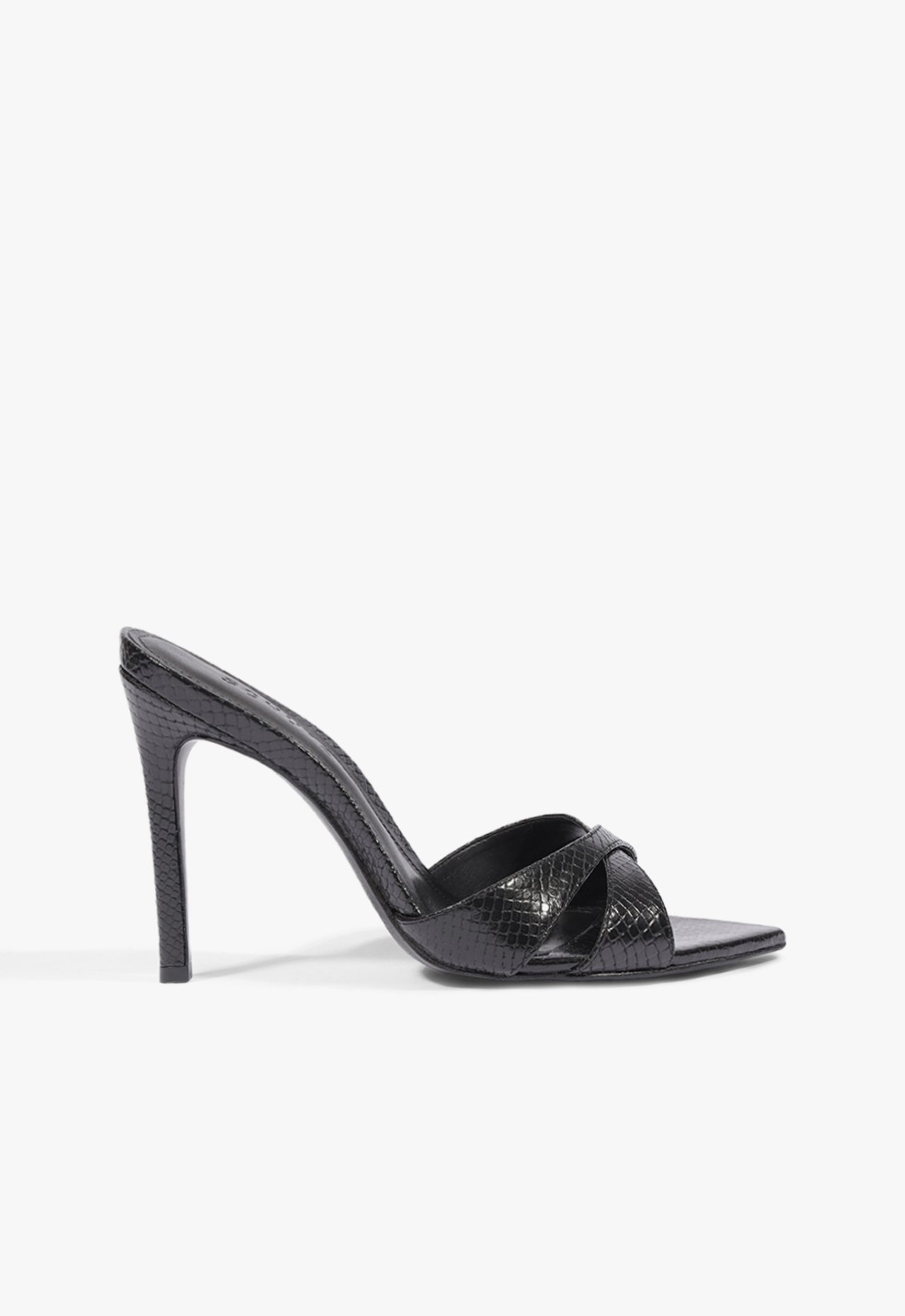 Tamanco Mule Sharp Couro Preta | ZZ MALL
