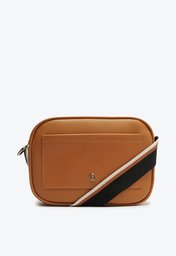 Bolsa Tiracolo Marrom Anacapri Alça Gorgurão Média