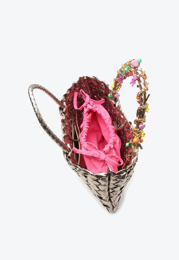 Bolsa Tote Anna Grande Prata