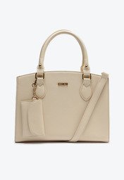 Bolsa Tote Média Essencial Com Pouch Branca