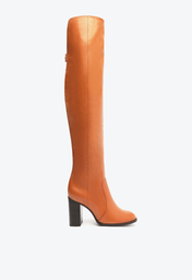 Bota Marrom Schutz Over The Knee S-ludica Couro