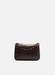 Bolsa Tiracolo Marrom Iara Pequena Translúcida