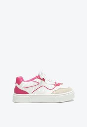 Tênis Branco Rosa Arezzo Flatform Bambini