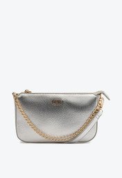 Bolsa Tiracolo Pequena Corrente Prata