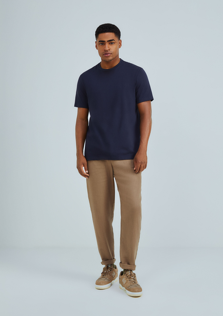 Camiseta Azul Escuro Básica Comfort Super Cotton