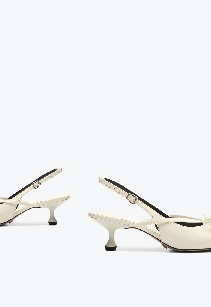 Slingback Blossom Bege