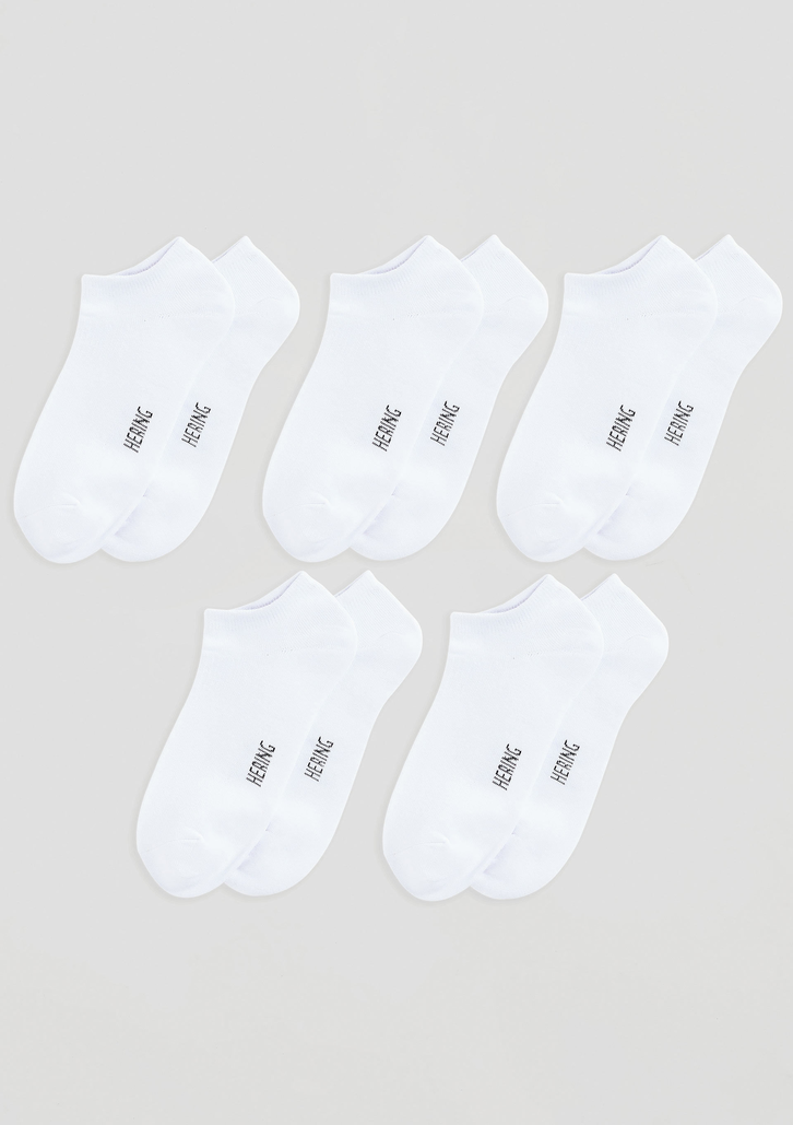 Kit 5 Pares De Meias Brancas Hering Soquete