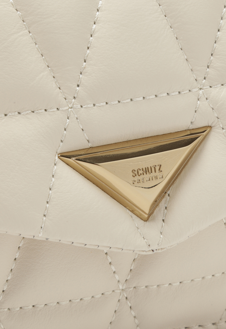 Bolsa Tiracolo Branca Schutz Pequena 944 Couro