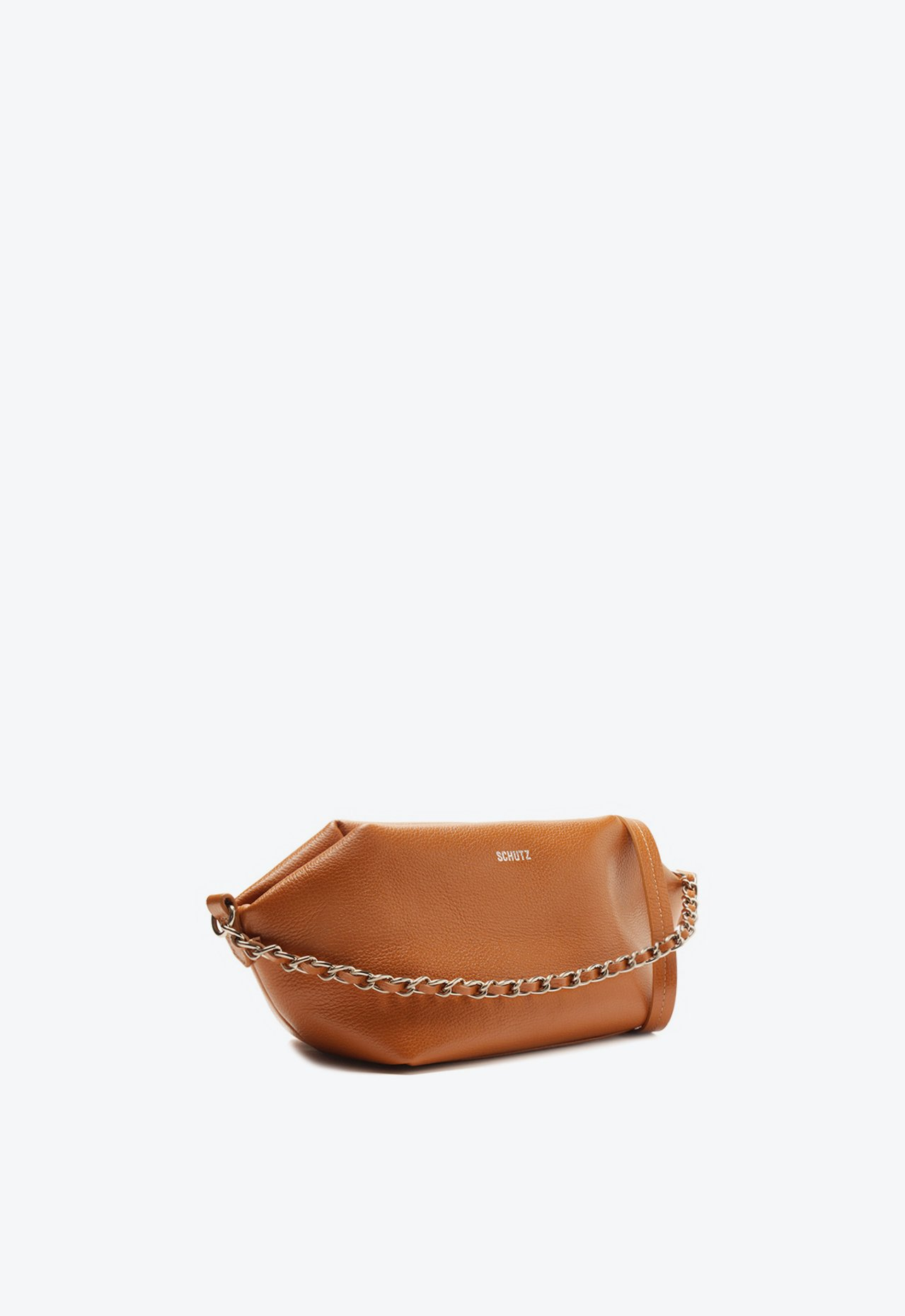 Bolsa Tiracolo Schutz Grande Couro Corrente Marrom | ZZ MALL