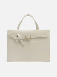 Bolsa Tiracolo Branca Arezzo Grande Fivela