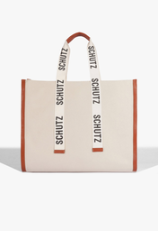 Bolsa Shopping Branca Schutz Lona