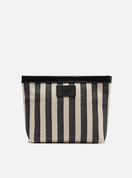 Necessaire Preta Listras Nappa San