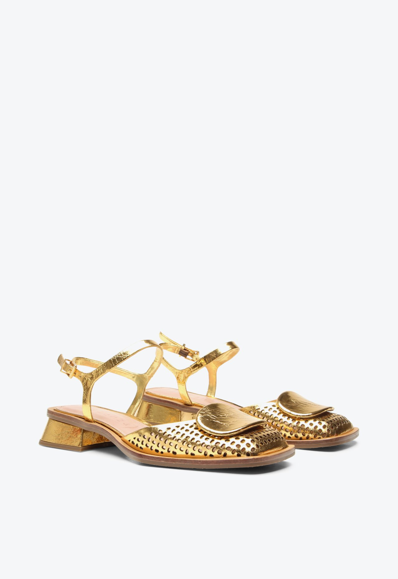 Slingback Colômbia Dourado | ZZ MALL