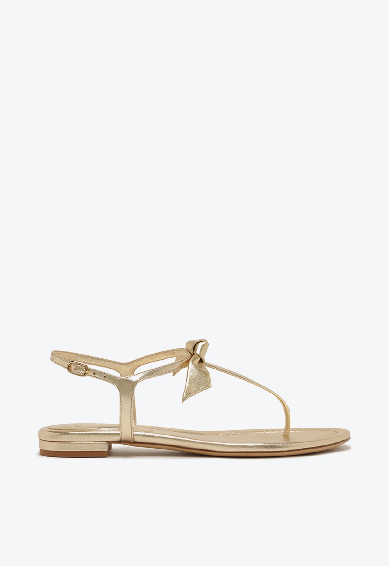 Thin Clarita Flat Golden | ZZ MALL