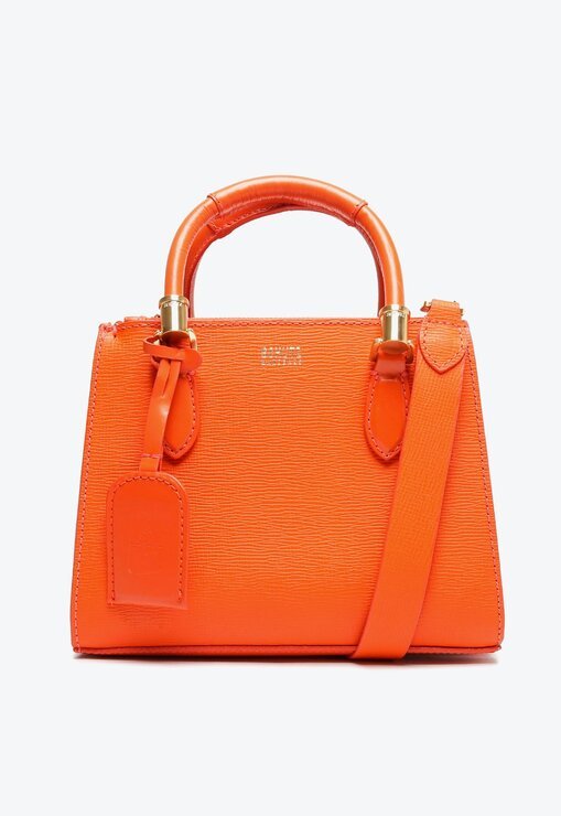 BOLSA MINI TOTE LARANJA SCHUTZ PEQUENA LORENA VERÃO COURO