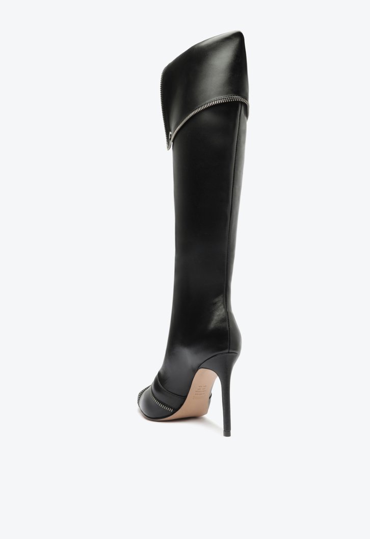 Bota Arla Up Couro Preta