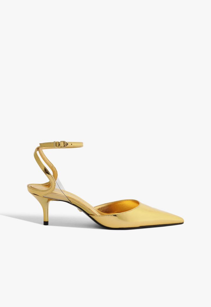 Scarpin Schutz Skye Pump Mid Dourado
