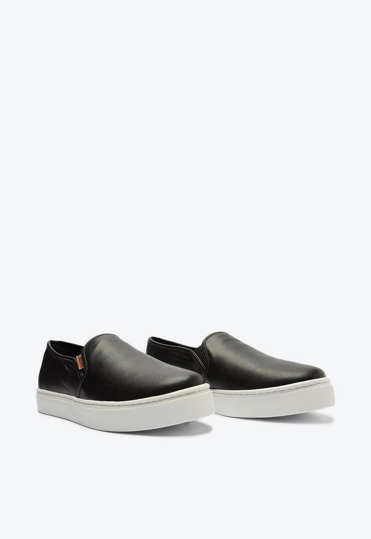 Tênis Slip On Preto Anacapri Sola Alta Basic