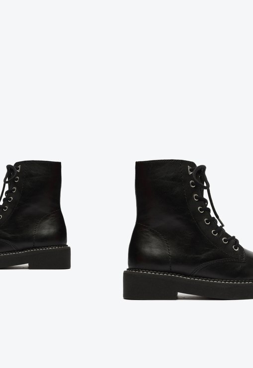 BOTA COTURNO PRETA SCHUTZ MACKENZIE NEW GEN COURO