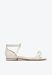 Clarita Flat Nappa Soft White