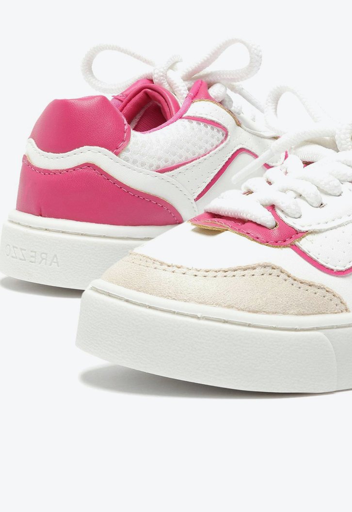 Tênis Branco Rosa Arezzo Flatform Bambini