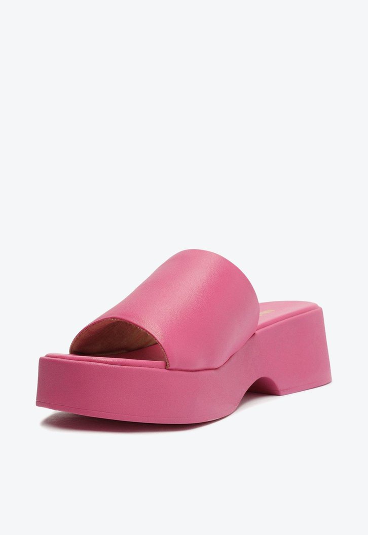 Sandália Mule Flatform Rosa Anacapri Mirella