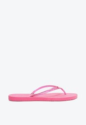 Chinelo De Dedo Rosa Arezzo Brizza Tira Metalizada
