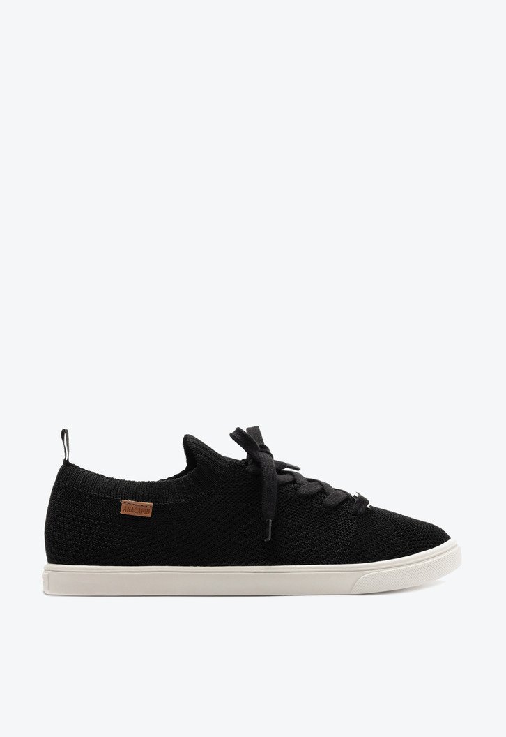 Tênis Knit Minimal Anacapri Preto