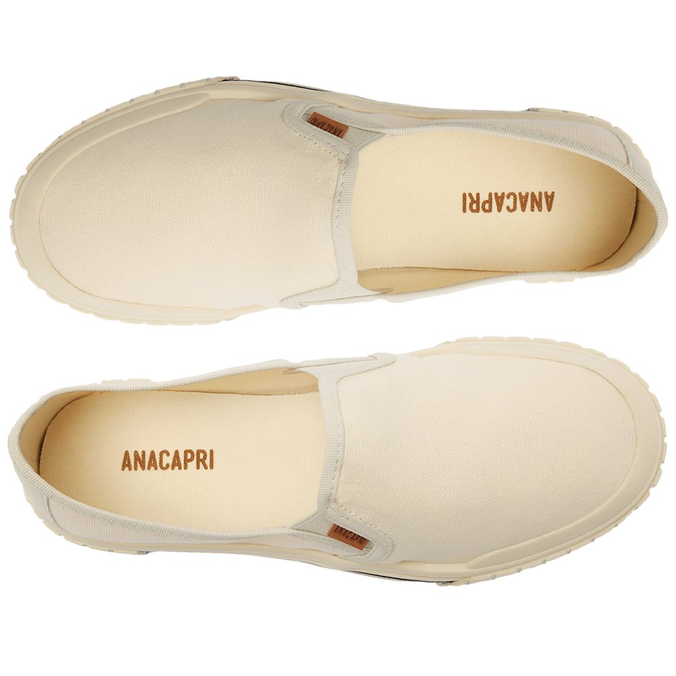 Tênis Slip On Branco Anacapri Alê Lona