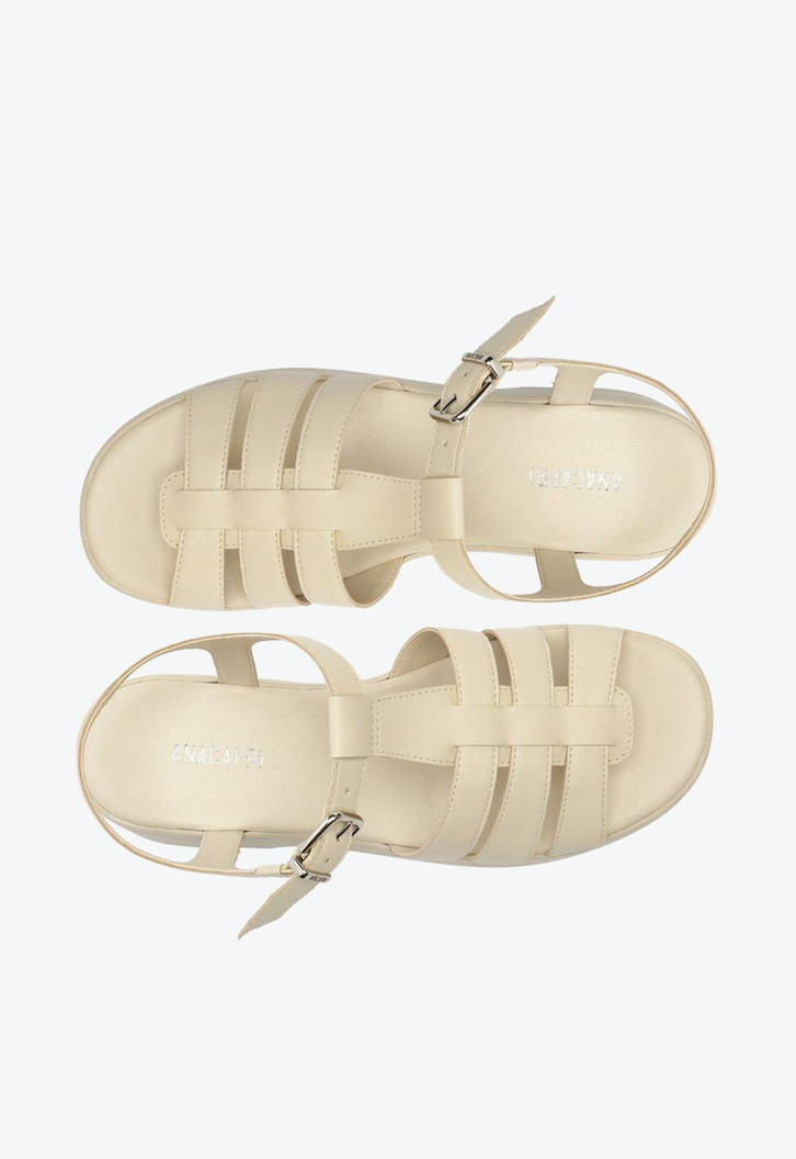 Sandália Flatform Branca Anacapri Bella