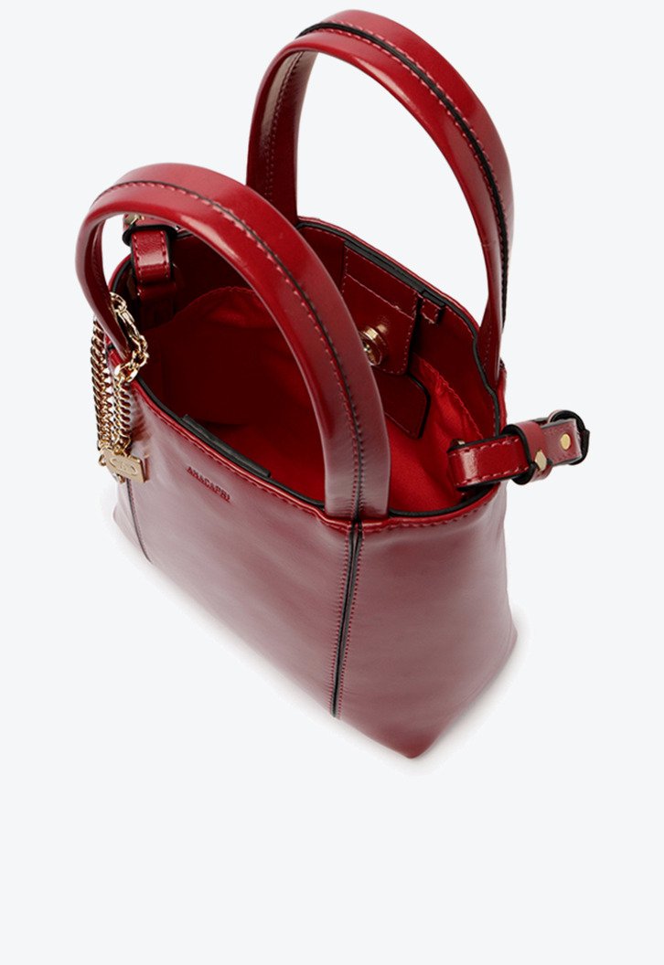 Bolsa Tote Média Madri Chaveiro Vermelha