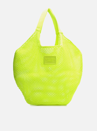 Bolsa Shopping Amarela Crochê Mayra Grande