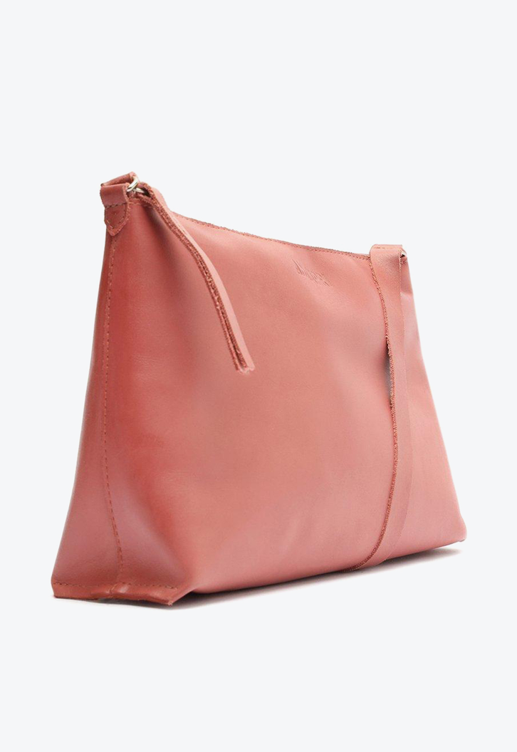 Crossbody Rosa Anacapri Couro Cora Média