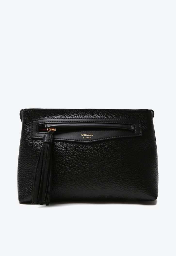 Bolsa Tiracolo Preta Arezzo Barbicacho Pequena