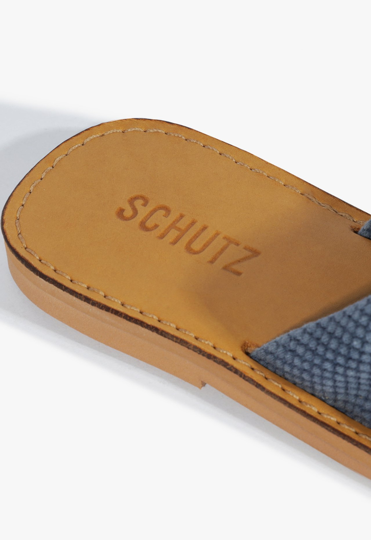 Chinelo X Schutz Azul