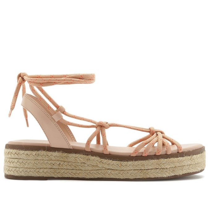 SANDÁLIA NUDE ANACAPRI FLATFORM CORDA BLUSH | ZZ MALL