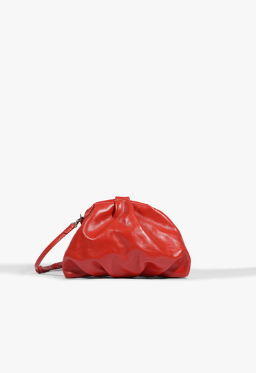 【D053】しょー様 Bolsa Vermelha Schutz Avril Média Couro | ZZ MALL