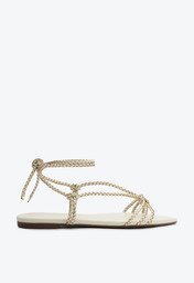 Sandália Rasteira Boho Chic Branca