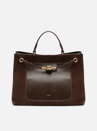 Bolsa Tote Marrom Couro Helena Grande