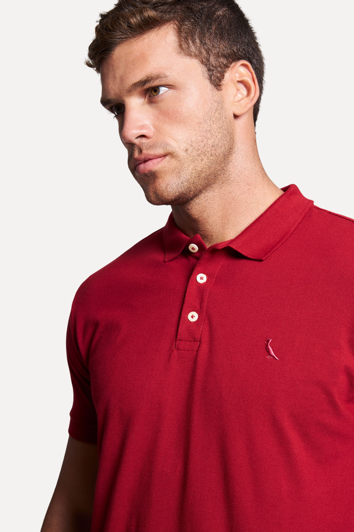 CAMISA POLO VERMELHA RESERVA PIQUET CLASSICA