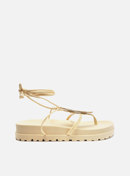 Sandália Papete Off-white Brizza Ayla Quartzo