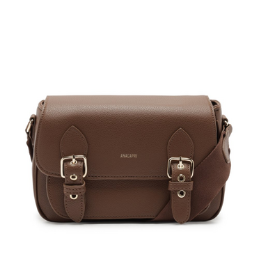 Bolsa Tiracolo Media Satchel Marrom Cinnamon | ZZ MALL