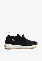 Tênis De Amarrar Preto Anacapri Knit Lavínia