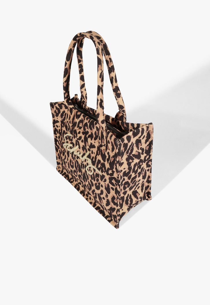 Bolsa Shopping Osaka Lona Onça | ZZ MALL