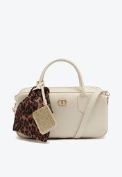 Bolsa Tote Média Lenço Branca