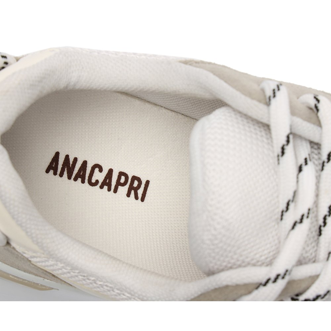 Tênis Chunky Branco Detalhes Assimétricos Cinza